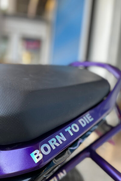 Banxtre ملصق هولوجرام Born To Die لخوذة المحرك مقاس 12 سم (قطعة واحدة)