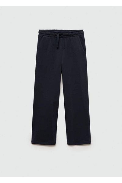 MANGO Kids Pantaloni din bumbac tăiați drept