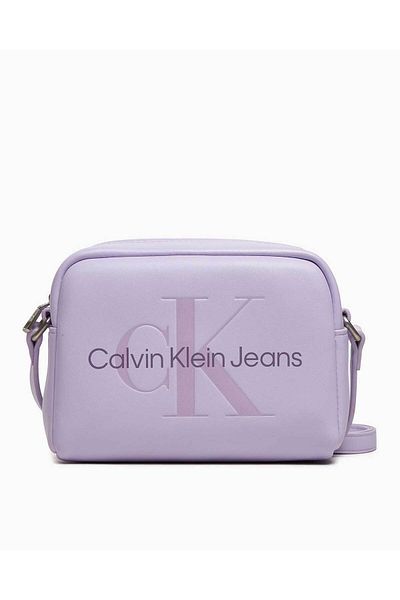 Calvin Klein Striped Sculpted Camera Bag - Cross Strap