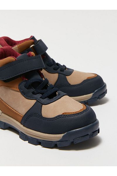 LC Waikiki Lcw Lace-Up Color Block Boy's Boots