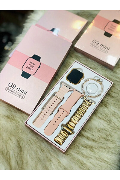 LaraThec Kadın Akıllı Saat Smart Watch G9 Mini Flamingo Kolye Hediyeli Ios ve...
