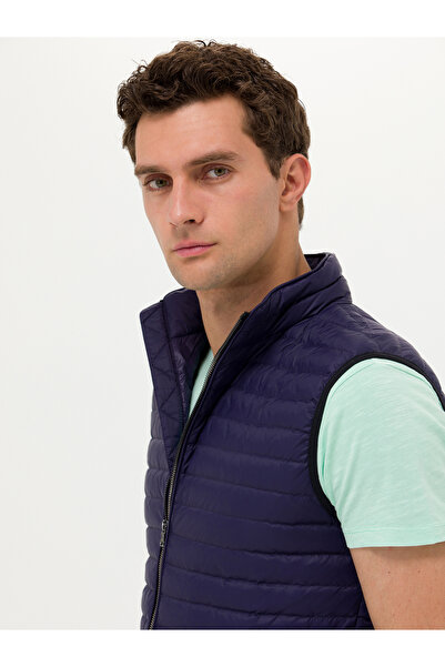 Cacharel Lacivert İnce Kapitone Mont Yelek 50266336-VR033