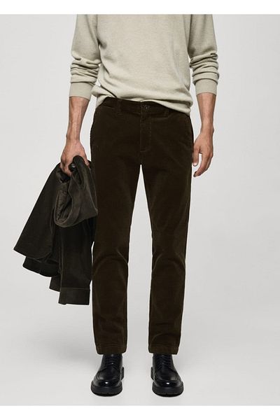 MANGO Man Slim-fit corduroy trousers