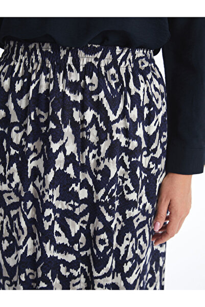 LC Waikiki Patterned Women's Skirt with Elastic Waist