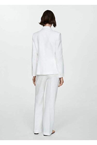 MANGO Woman %100 keten pantolon