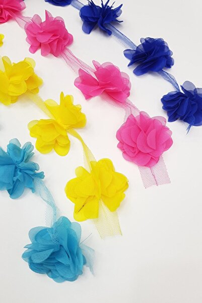 Limelia Panglică cu flori din tul tăiată cu laser