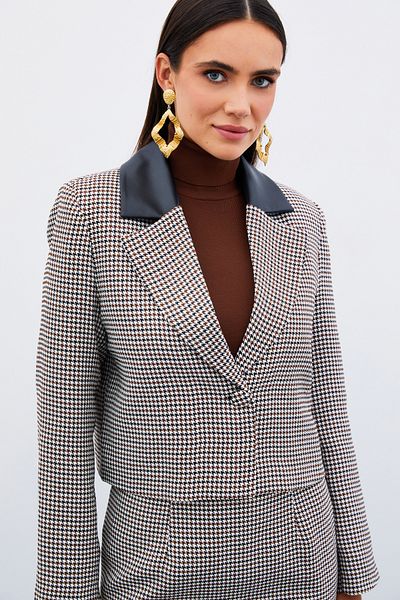Sateen Jachetă Crop Crowbar - MARO