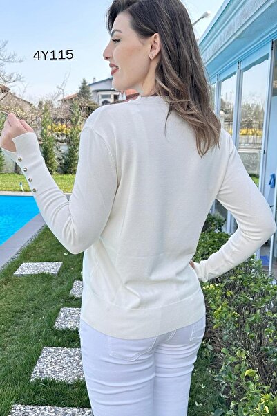 İnce Topuk Knitwear CarDigan 4Y115 - ButtoneD