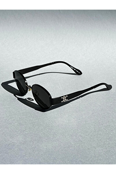 BRILLIAEYEWEAR نظارة شمسية نادية بتصميم معدني أسود