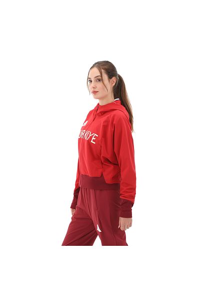 adidas adidas JH0783-K Red Women's Jacket - P Fz W Turkish Model