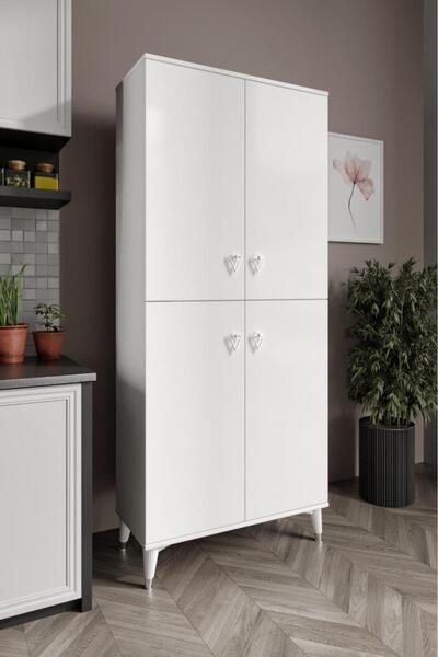 mapahomeliving Simple Sp4190 Çok Amaçlı Dolap 4 Kapaklı Mutfak Dolabı  Balkon...