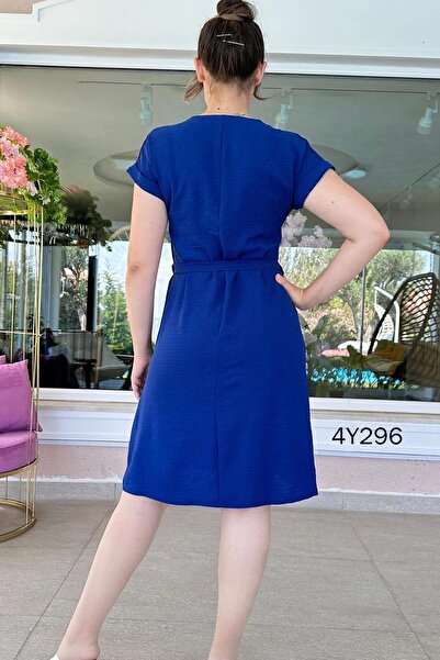 İnce Topuk V-Neck Aerobin Dress 4Y296