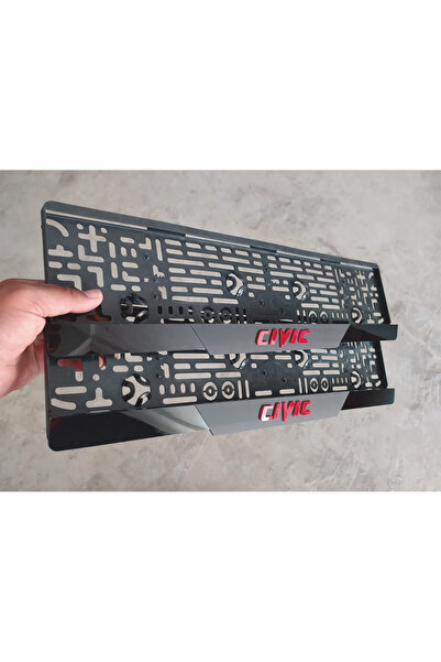 Erdizayn Honda Cıvıc Kabartma Yazılı Takmatik Pleksi Plakalık 2 Adet 3D Piano...