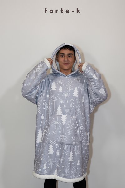 ECEMRE Wearable Tv Blanket Digital Print - Oversized Sweatshirt & Hoodie & Poncho & Fleece