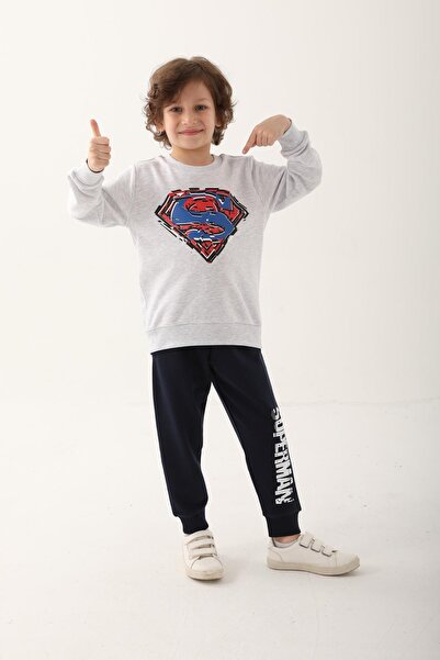 Superman Snow Melange Boy's Tracksuit Set