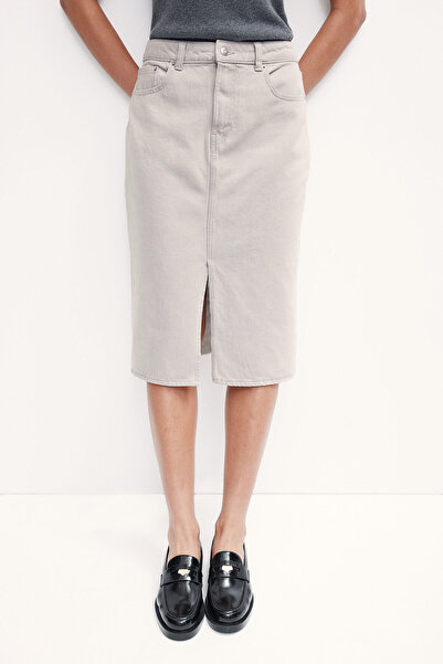 H&M Diz Boyu Kot Etek