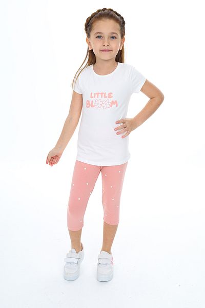 Toontoy طقم كابري مطبوع عليه Little Bloom للفتيات
