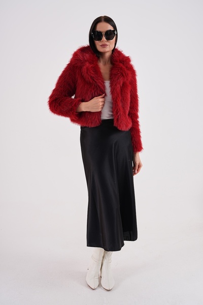 NAVY Collared Crop Boy Jacket