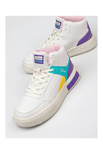 Jump Women, Girls, Teenagers, Long-Top Lace-Up Sneakers, Sneakers