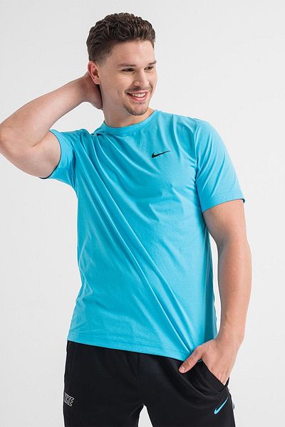 Nike Ανδρικό μπλουζάκι Dri Fit Uv Hyverse Πολυχρηστικό Μπλουζάκι γυμναστικής Μπλε