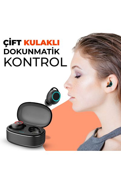 Moodix KI23K020 Bluetooth-Ohrhörer, Schwarz