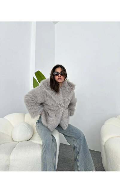 candybia Women's New Season Shawl Collar Fur