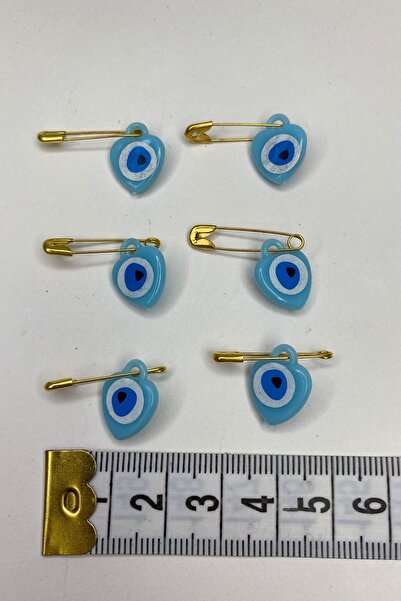 Limelia Светлосини мъниста с игличка на гърба, 25 броя