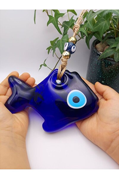 312 KONSEPT Paşabahçe Ornament în formă de pește cu ochi rău pentru grădină, perete, copac, cadou 13 cm