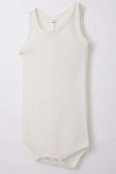 Breeze Baby Boy Snap Fastener Undershirt Bodysuit Jacquard 9 Months-3 Years, Ecru