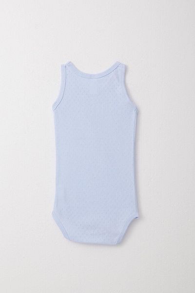 Breeze 9-3 Years Baby Boy Jacquard Bodysuit Body - Light Blue