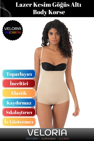 Veloria Premium Series Non-Trace Gathering Shaping Firming Laser Cutting Underbust Body Corset