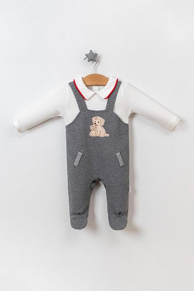 TRENDİMİZBİR Baby Boy Mother Baby Dog Seasonal Jumpsuit