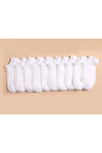 REYNBOO SOCKS 8 чифта дамски обикновени бели боти чорапи, които могат да се перат