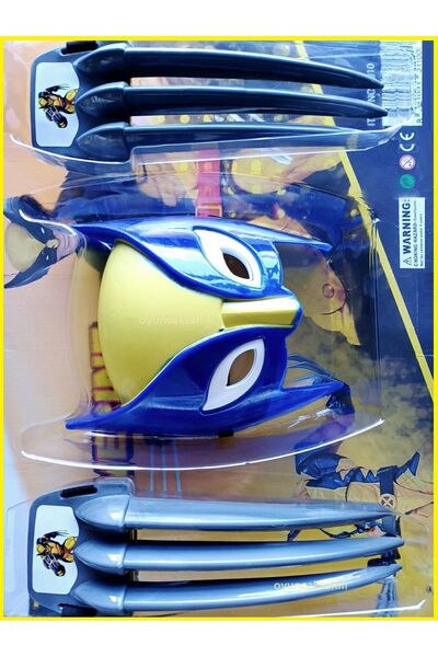 OYUNCAKSAHİLİ WOLVERİNE LOGAN BİLEK BICAKLARI VE IŞIKLI MASKE ACTION FIGURE 3LÜ VOLVERİN MODEL