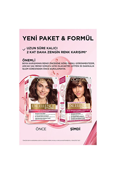 L'Oreal Paris Excellence Creme Saç Boyası 5.15 Efsanevi Türk Kahvesi