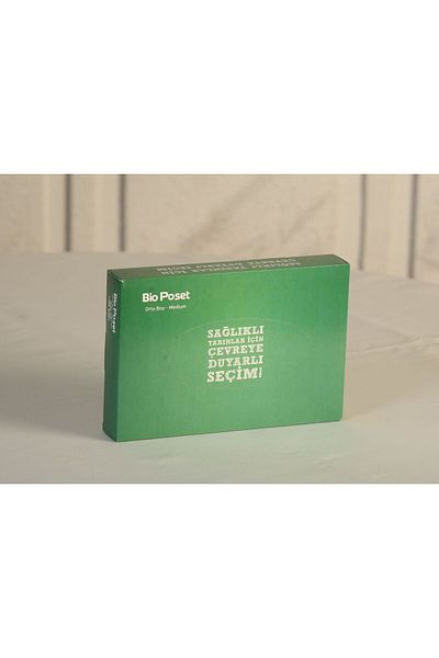ÇABUKLAR Pharmacy Bag Bio Boxed Medium Size (20X30 cm) - 100 Pieces