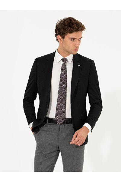 Cacharel Black Slim Fit Jacket 50258858-Vr046