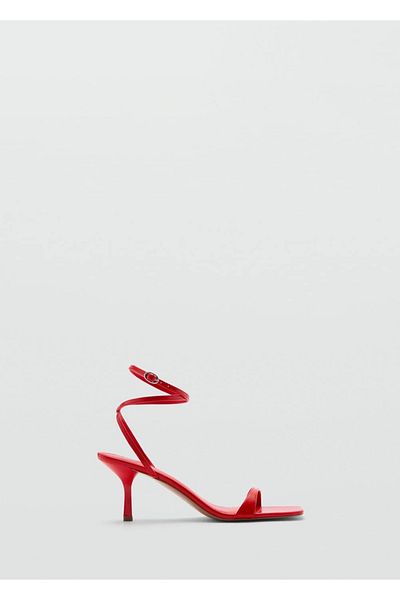 MANGO Woman Riemchensandalen mit Absatz
