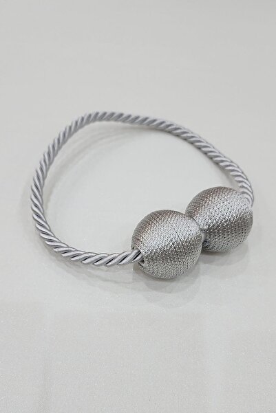 lissehome Mıknatıslı Perde Bağcık Braçol Gri Renk