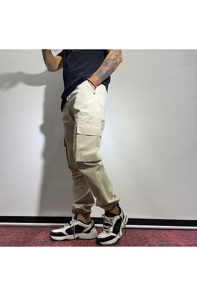 higo Men's Stopped Leg Cargo Pants