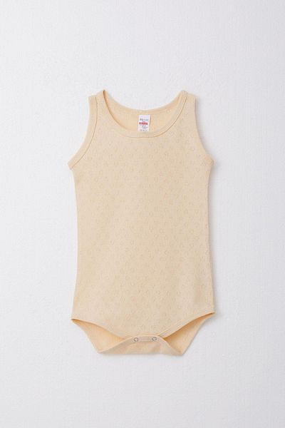 Breeze Baby Boy Snap-On Athlete Bodysuit Jacquard 9 Months-3 Years, Cream