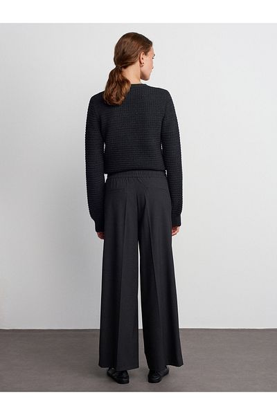 Dilvin 71556 Drawstring Tied Trousers-Anthracite