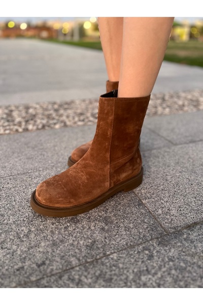 Marsel Deri Hakiki Deri Süet Kadın Bot