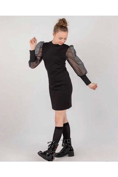MAVİ PATİK Balloon Sleeve Detailed Dress