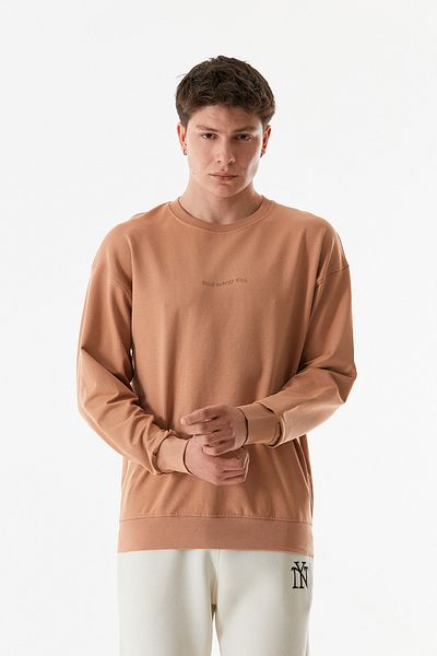 Fulla Moda Κείμενο εμπριμέ φούτερ με λαιμόκοψη