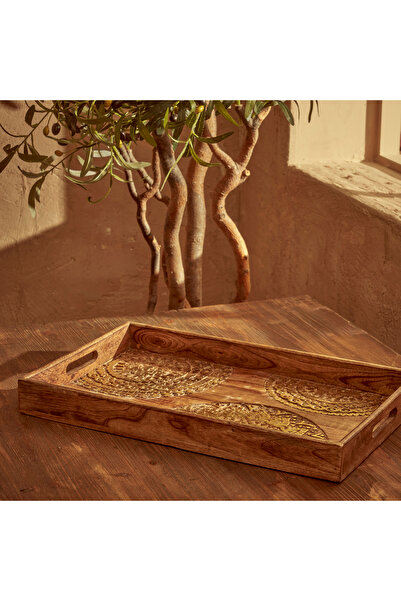 Bella Maison Natural Cera Decorative Tray - 32X3,5X50 cm