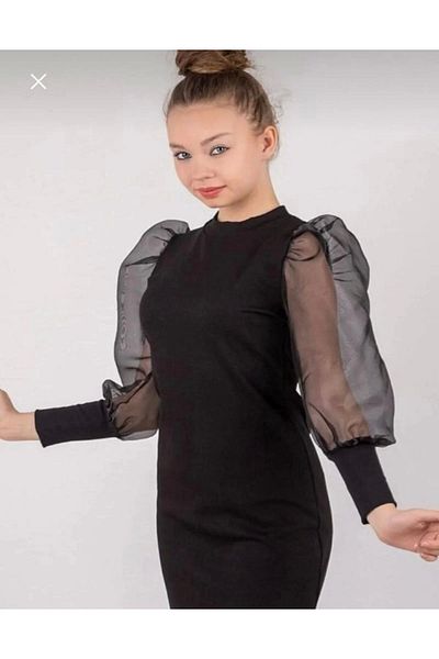MAVİ PATİK Balloon Sleeve Detailed Dress