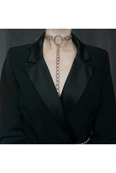 DarkellaStore Sallantılı Zincir Boyunluk Choker