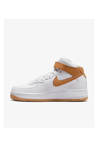 Nike Air Force 1 '07 Mid Kadın Beyaz Boğazlı Sneaker Ayakkabı