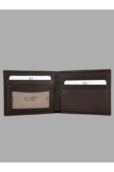 Ahıska Deri Мъжки кожен портфейл Ahiska със скрит шев 1708